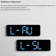 Horloge Murale LED Moderne – Réveil Numérique 12/24H