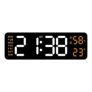 Horloge Murale LED Moderne – Réveil Numérique 12/24H