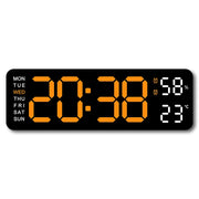 Horloge Murale LED Moderne – Réveil Numérique 12/24H