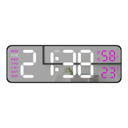 Horloge Murale LED Moderne – Réveil Numérique 12/24H
