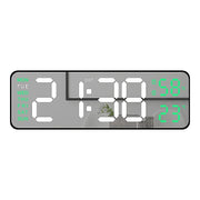 Horloge Murale LED Moderne – Réveil Numérique 12/24H