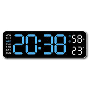 Horloge Murale LED Moderne – Réveil Numérique 12/24H