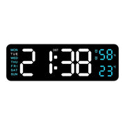 Horloge Murale LED Moderne – Réveil Numérique 12/24H