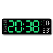 Horloge Murale LED Moderne – Réveil Numérique 12/24H
