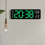 Horloge Murale LED Moderne – Réveil Numérique 12/24H