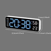Horloge Murale LED Moderne – Réveil Numérique 12/24H