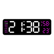 Horloge Murale LED Moderne – Réveil Numérique 12/24H