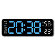 Horloge Murale LED Moderne – Réveil Numérique 12/24H
